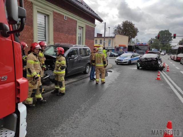 Opole: zdarzenie drogowe w Opolu z udziałem dwóch samochodów