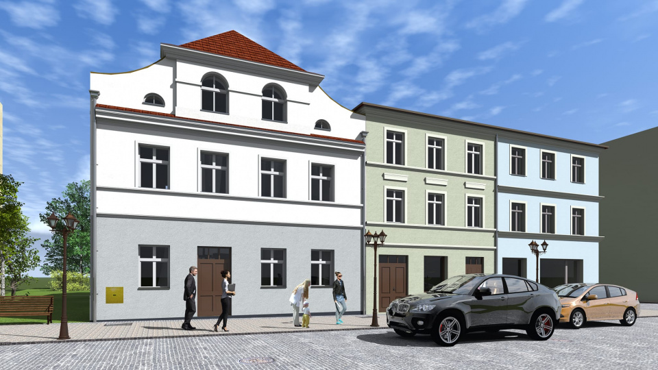 Tak będzie wyglądał nowy budynek w centrum Paczkowa [fot. NYSAINFO.PL]