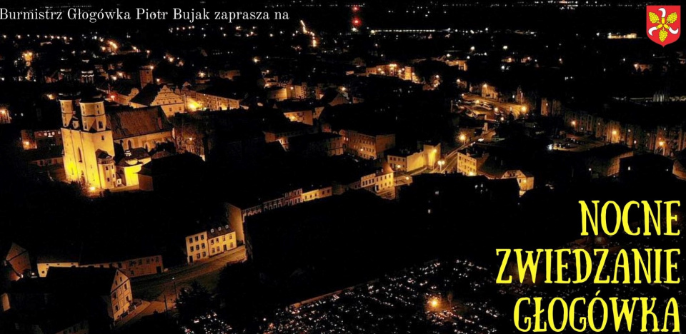 Głogówek nocą - [fot: gmina Głogówek]
