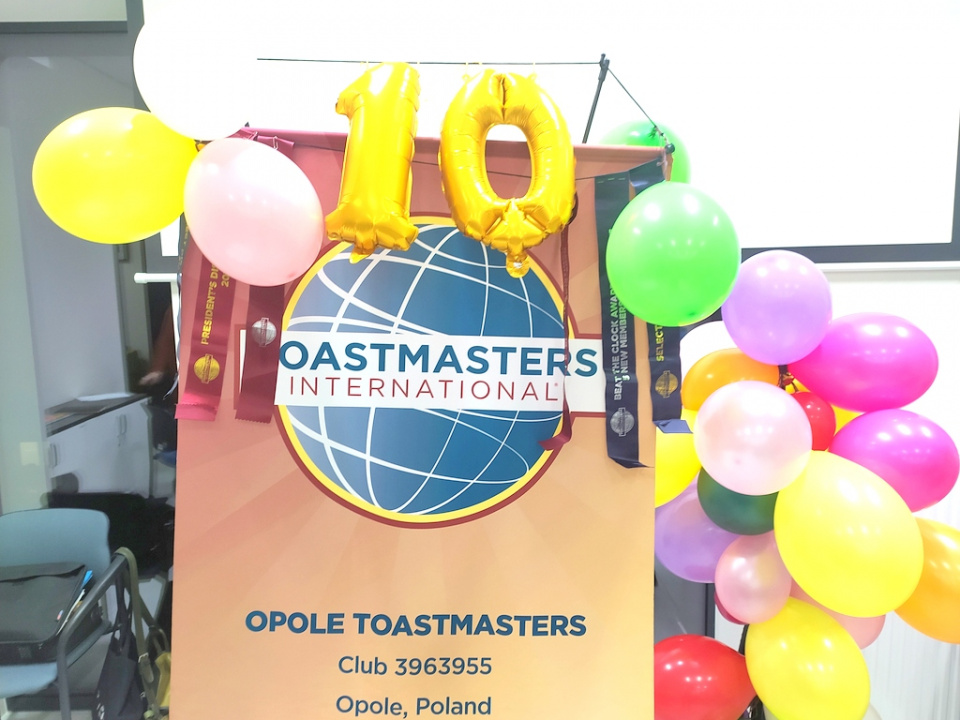10-lecie Klubu Toastmasters Opole [fot. Witold Wośtak]