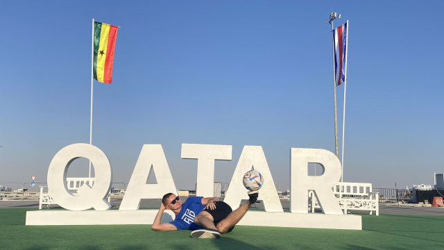Football freestyler z Nysy Dawid Krzyżowski błyszczał w Katarze