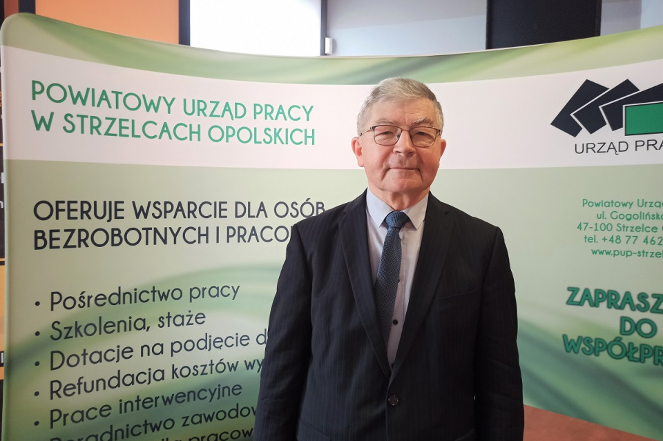 Norbert Jaskóła przez 29 lat były dyrektorem PUP w Strzelcach Opolskich [fot. Joanna Gerlich]