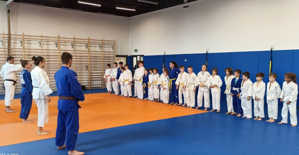 Trening młodych judoków po zawodach w Opolu - [fot: Grzegorz Frankowski]