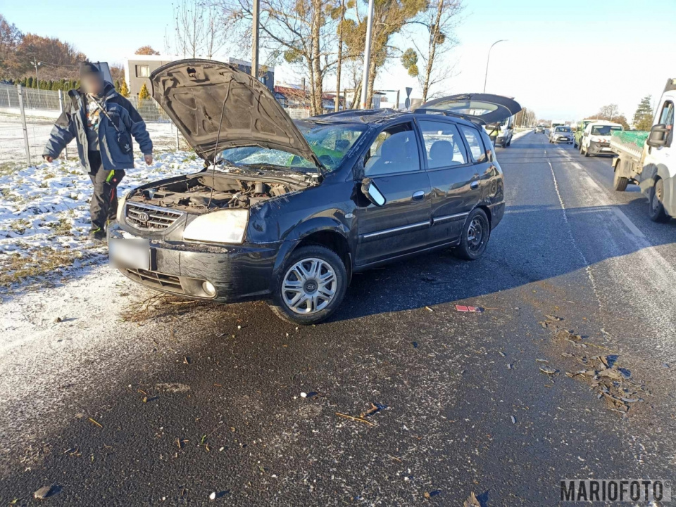W Opolu samochód wypadł z jezdni (foto. Mario)