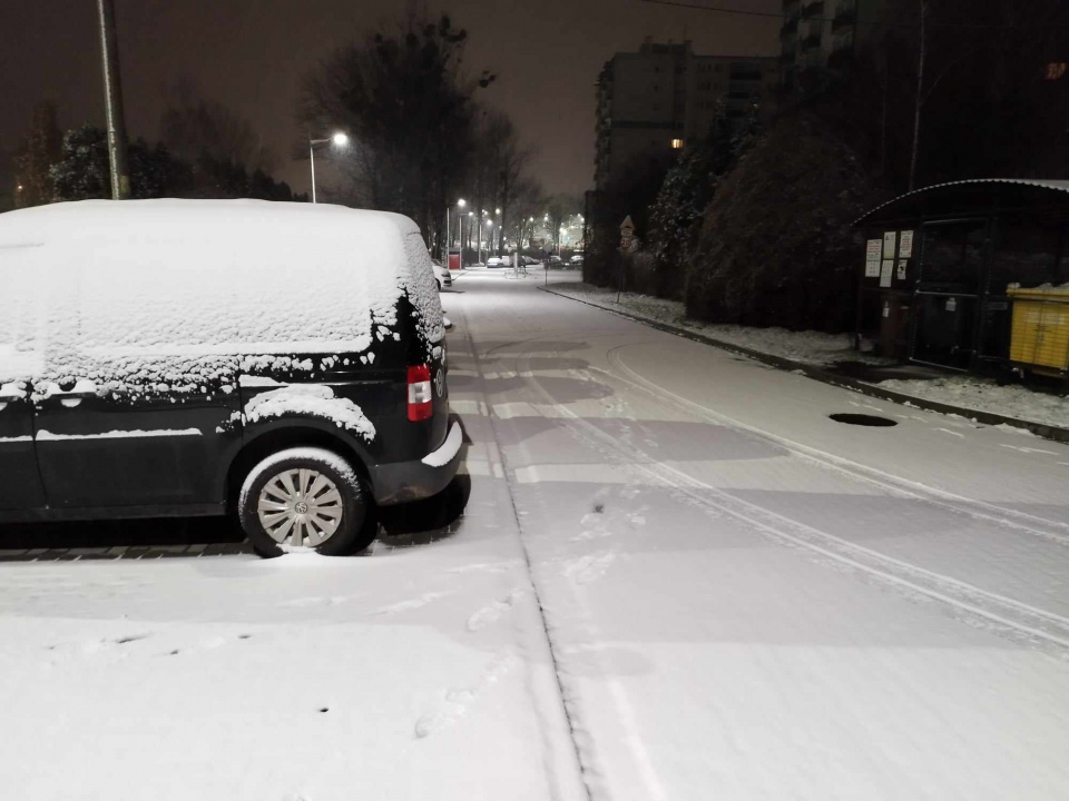 Zima, opady śniegu na Opolszczyźnie fot. słuchacz
