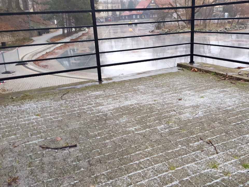 Opady śniegu w Opolu, 23.12.2023 [fot. Witold Wośtak]