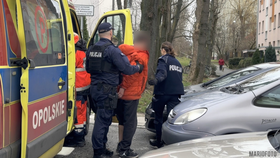 Policja w Opolu zatrzymała awanturującego się mężczyznę [fot. Mario]
