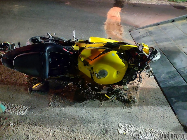 Groźny wypadek motocyklisty w pow. namysłowskim. 28-latek zabrany śmigłowcem LPR do szpitala