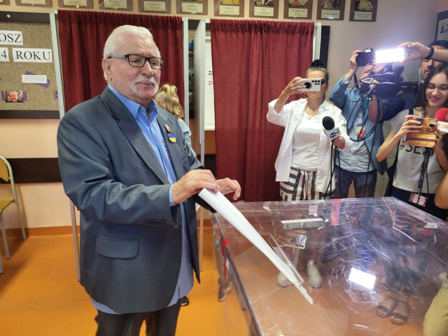 Lech Wałęsa głosował w Opolu. Wspólnie z prezydentem miasta podkreślali istotę wyborów