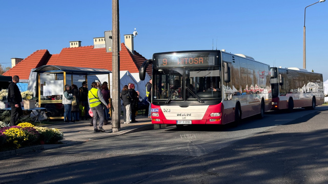 Opolanie wybrali miejskie autobusy. Podjeżdżamy pod sam cmentarz