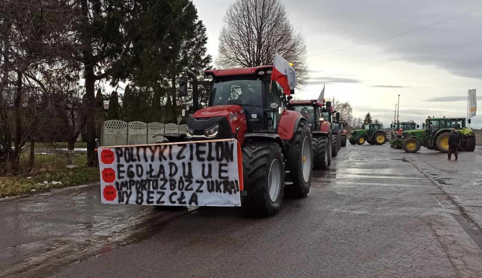 Protest rolników w powiecie głubczyckim - [fot: Grzegorz Frankowski]