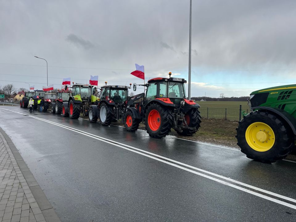 Protesty rolników w Namysłowie [fot. Monika Matuszkiewicz-Biel]