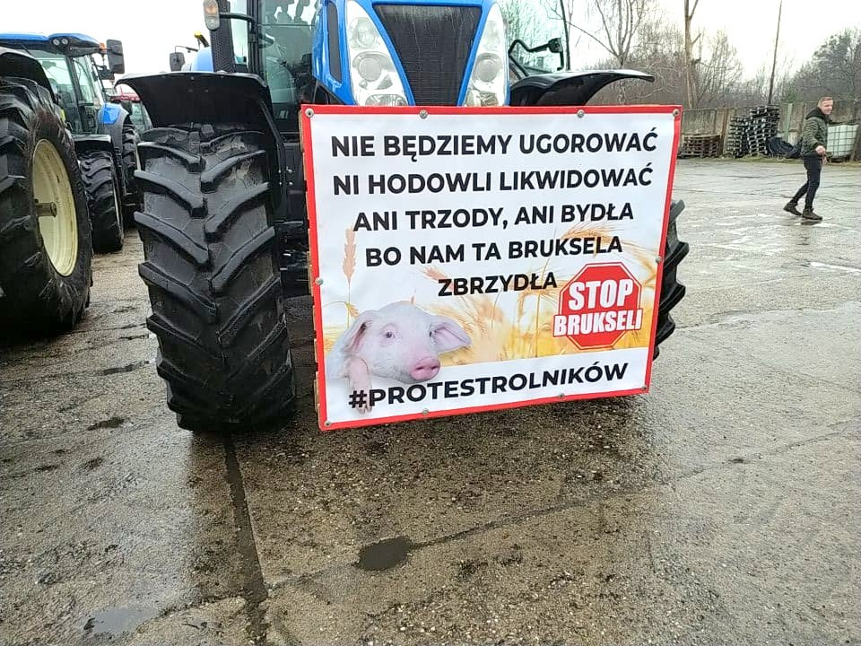 Protest rolników w powiecie kluczborskim [fot. Witold Wośtak]