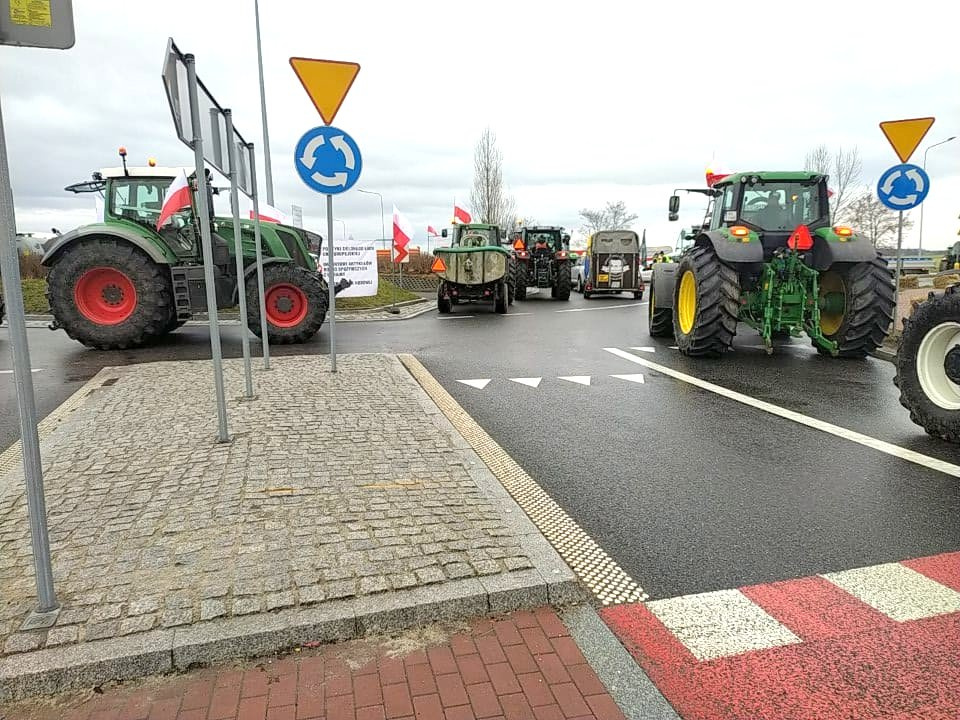 Protest rolników w gminie Dobrodzień [fot. Witold Wośtak]