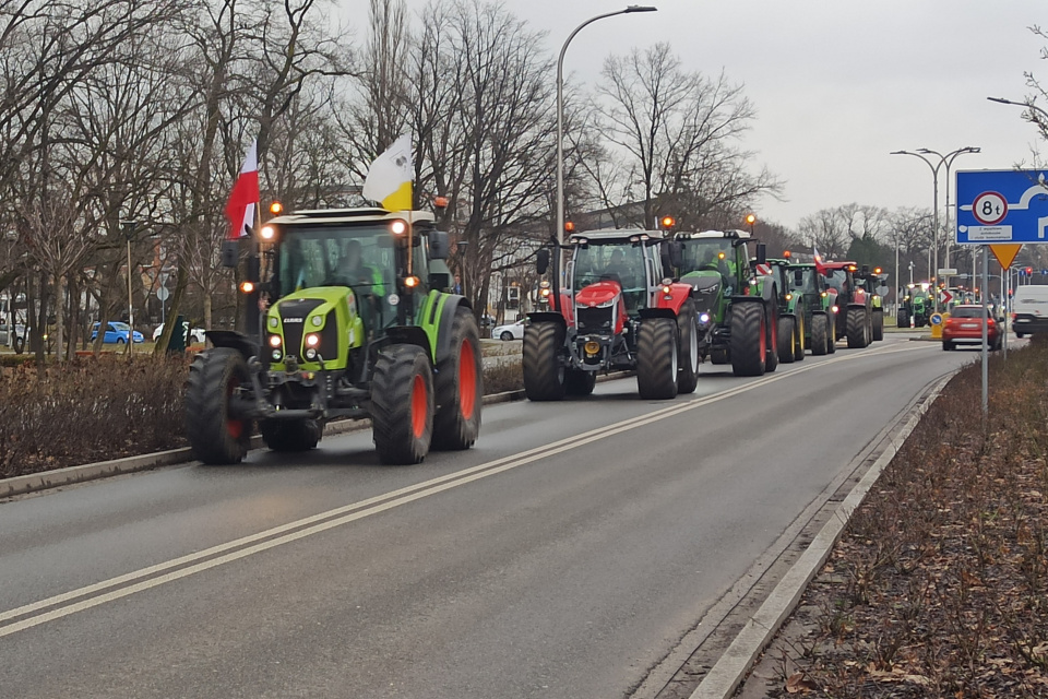 Protest rolników w Kędzierzynie-Koźlu [fot. Joanna Gerlich]