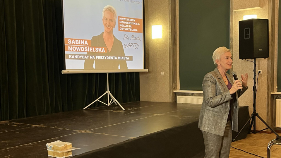 Sabina Nowosielska ogłasza start w wyborach [fot. MM]