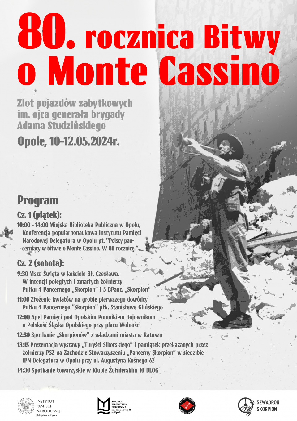 Program 80. rocznicy Bitwy o Monte Cassino w Opolu [fot. archiwum organizatora]
