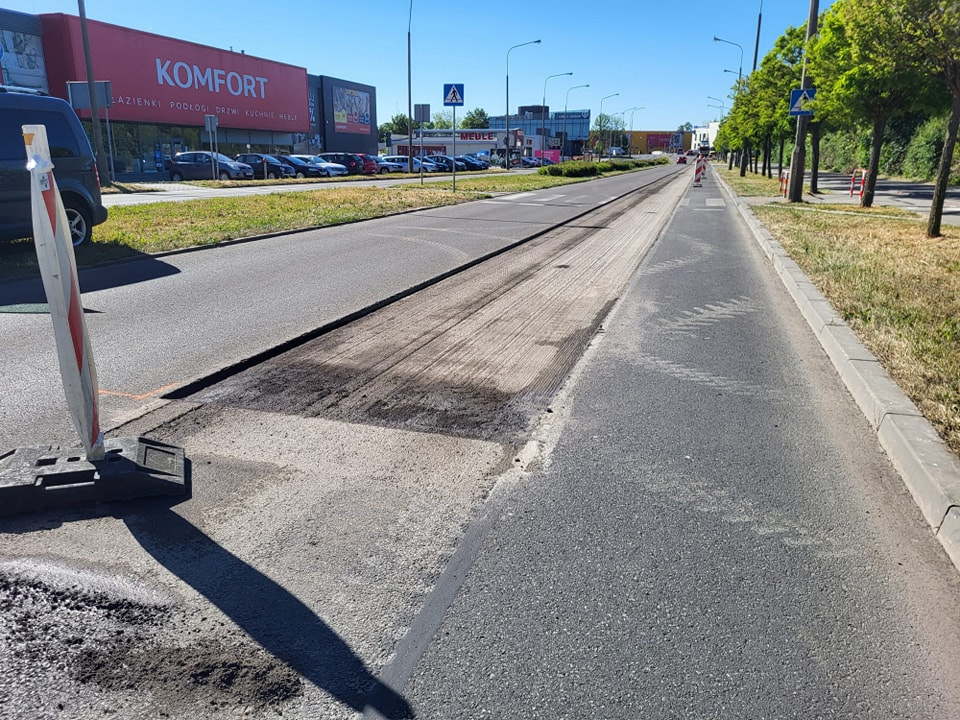 Frezowanie ulic w Opolu fot. MZD