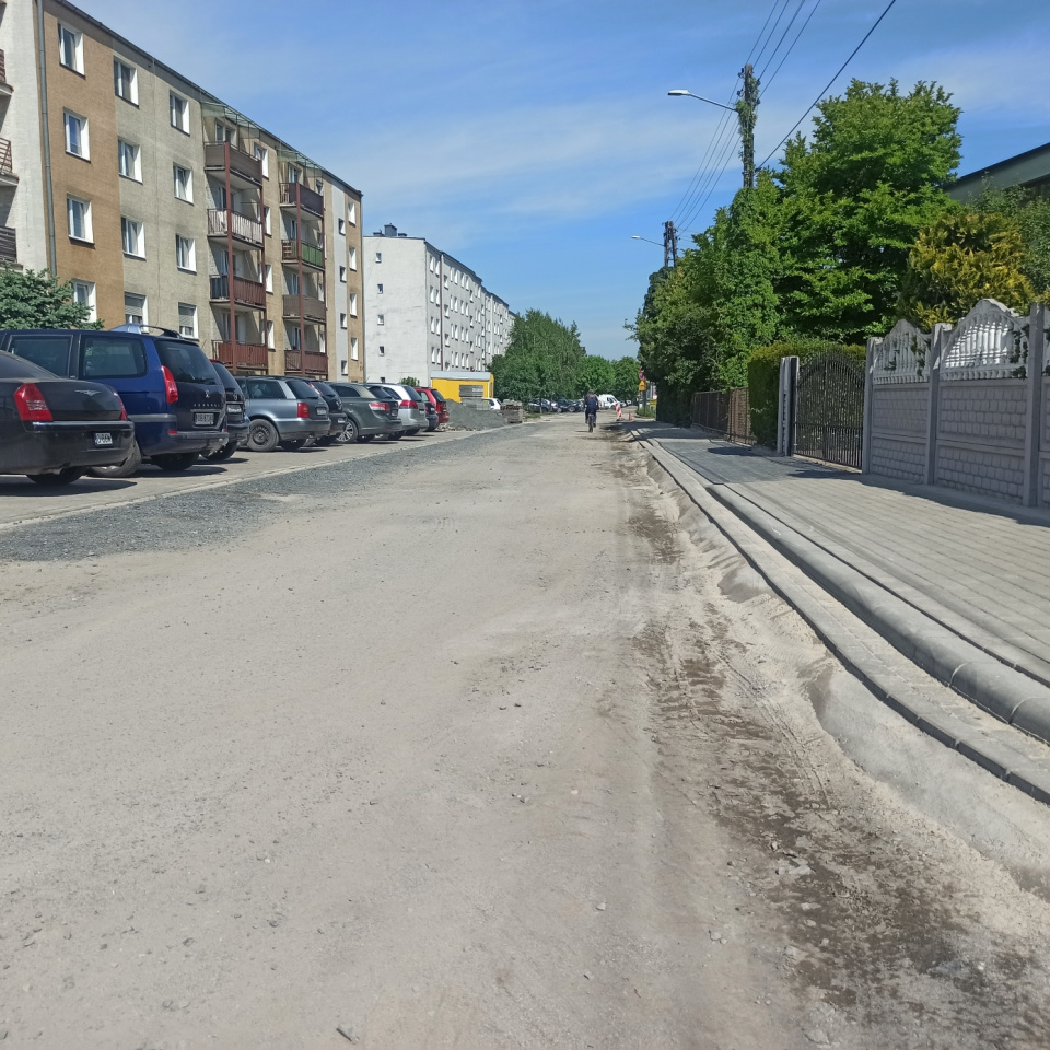 Przebudowa ulic w Lewinie Brzeskim fot. Tomasz Cichoń