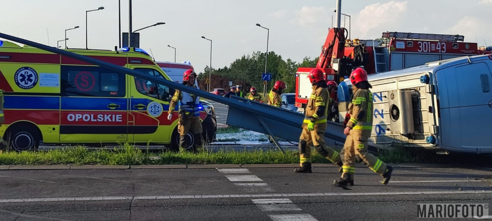 Wypadek na obwodnicy Opola [fot. Mariofoto]