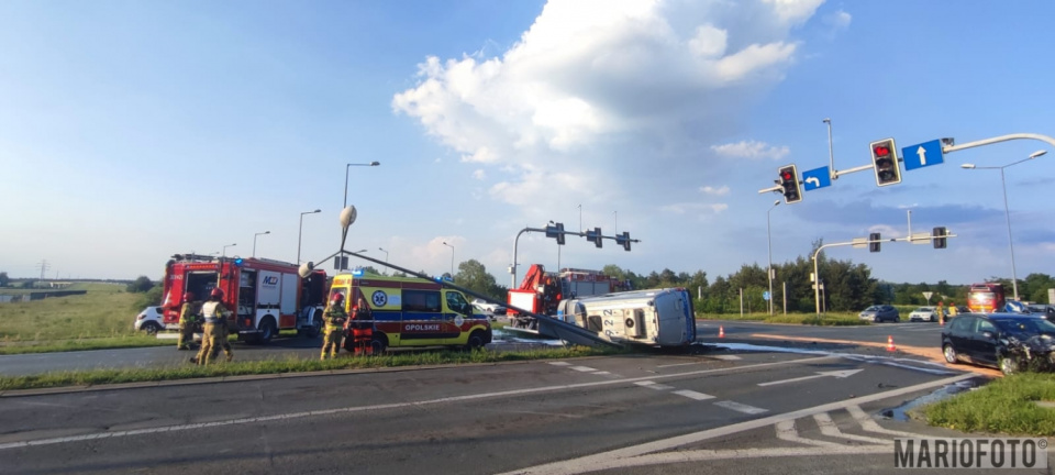 Wypadek na obwodnicy Opola [fot. Mariofoto]
