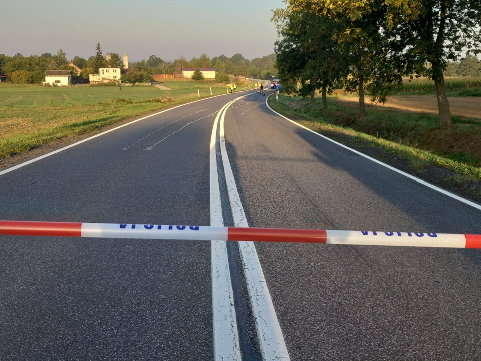 Wypadek w Malerzowicach Wielkich fot. policja