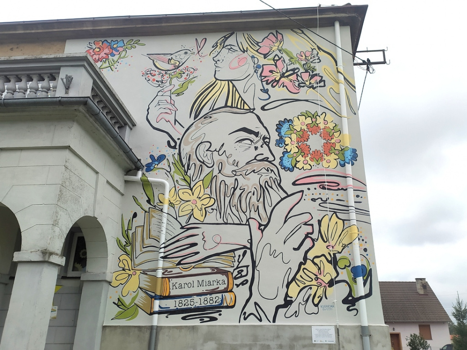 Mural w Bzinicy Starej [fot. Witold Wośtak]