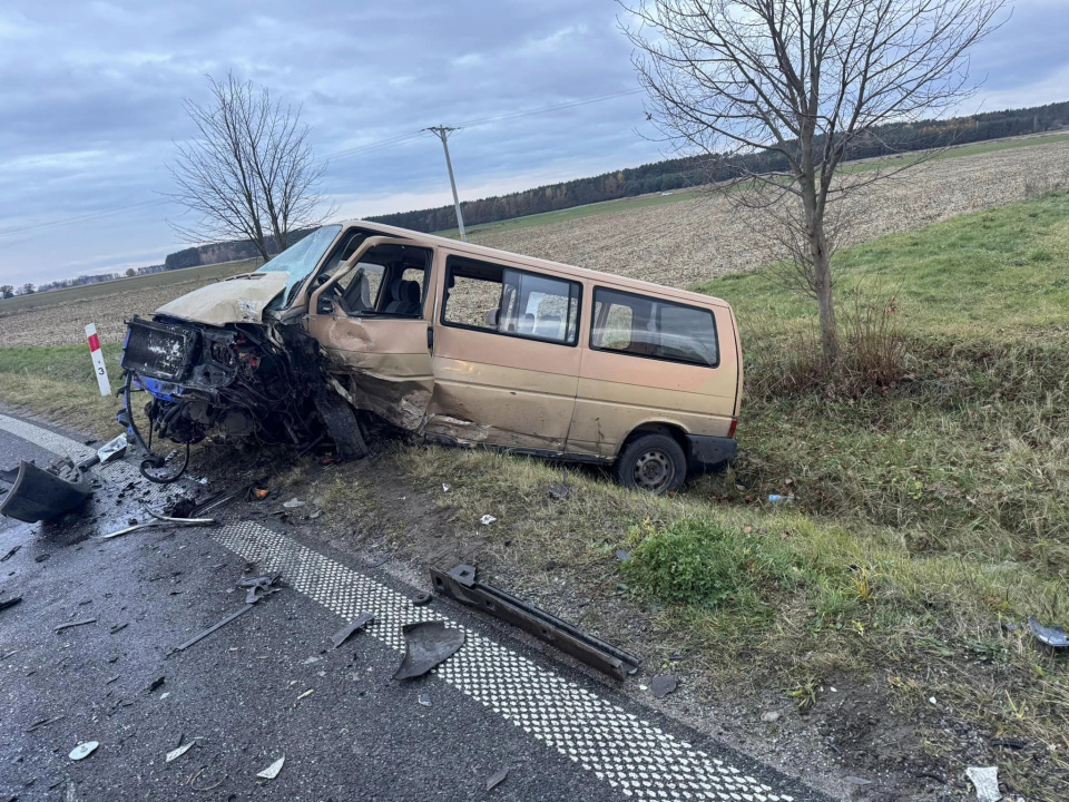 Wypadek w Przeczowie fot. policja Namysłów