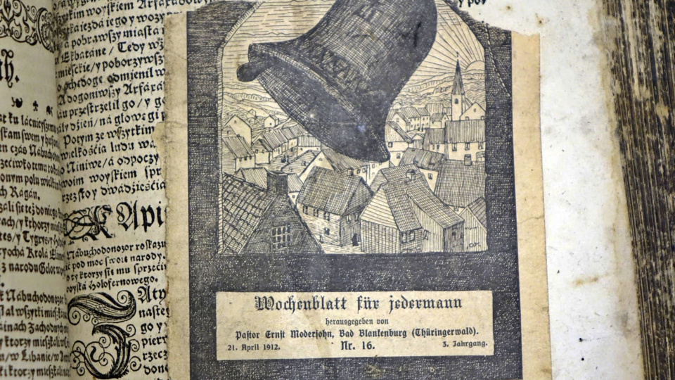 Biblia Brzeska znaleziona na Opolszczyźnie [fot. archiwum rodzinne]