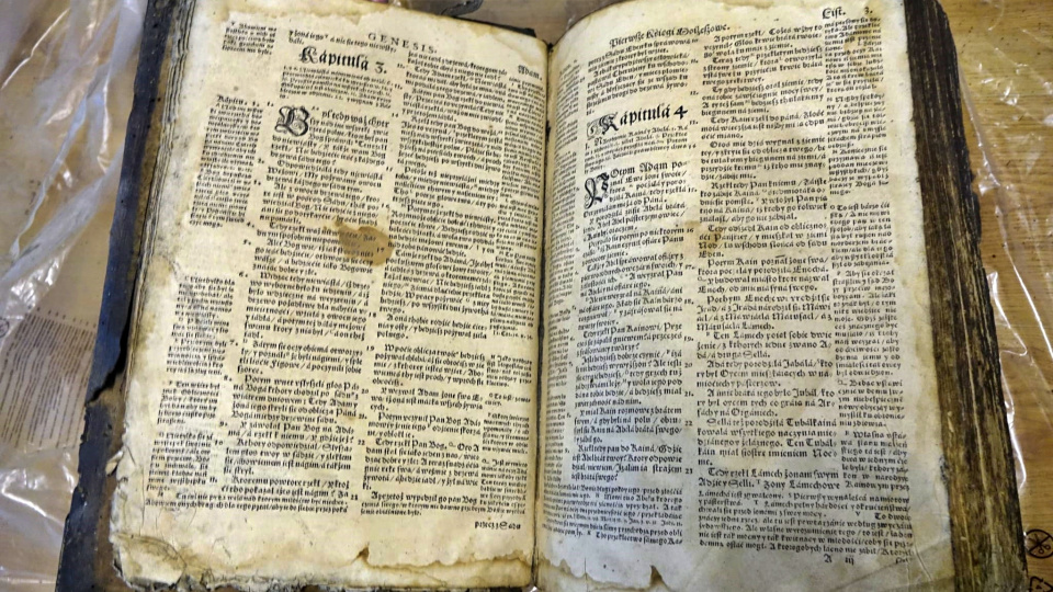 Biblia Brzeska znaleziona na Opolszczyźnie [fot. archiwum rodzinne]