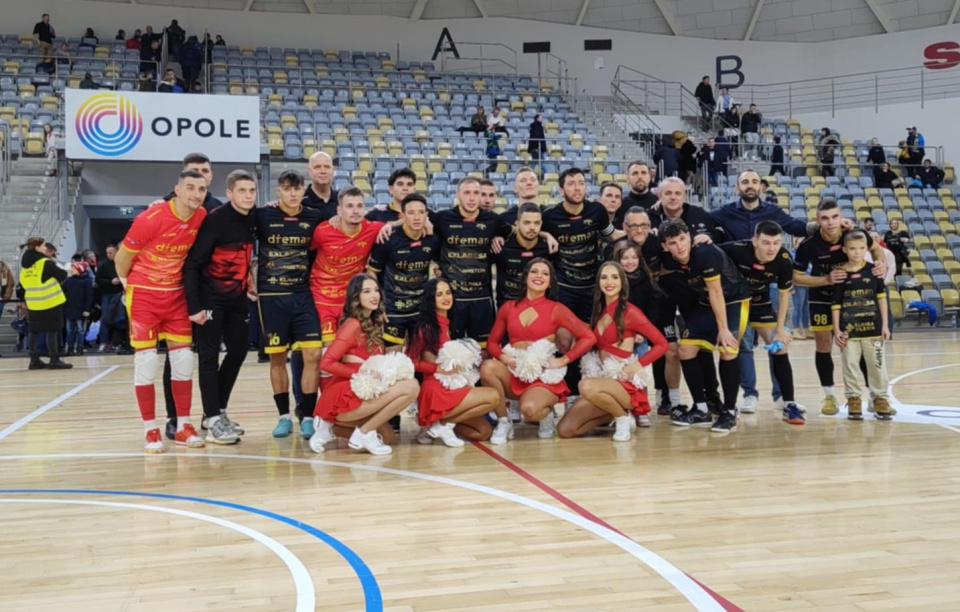 Dreman Exlabesa Futsal Opole Komprachcice po wygranej nad Gwiazdą Ruda Śląska - [fot: Grzegorz Frankowski]