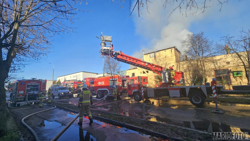 Pożar hali w Prudniku fot. Mario