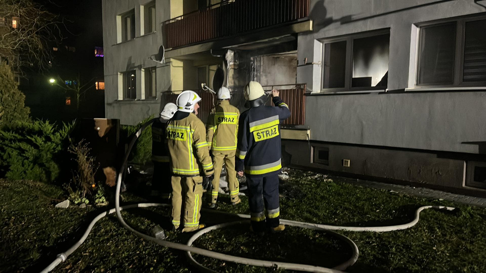 Pożar mieszkania w Opolu fot. Monika Matuszkiewicz-Biel