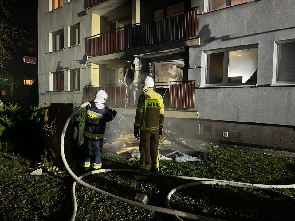 Pożar mieszkania w Opolu fot. Monika Matuszkiewicz-Biel