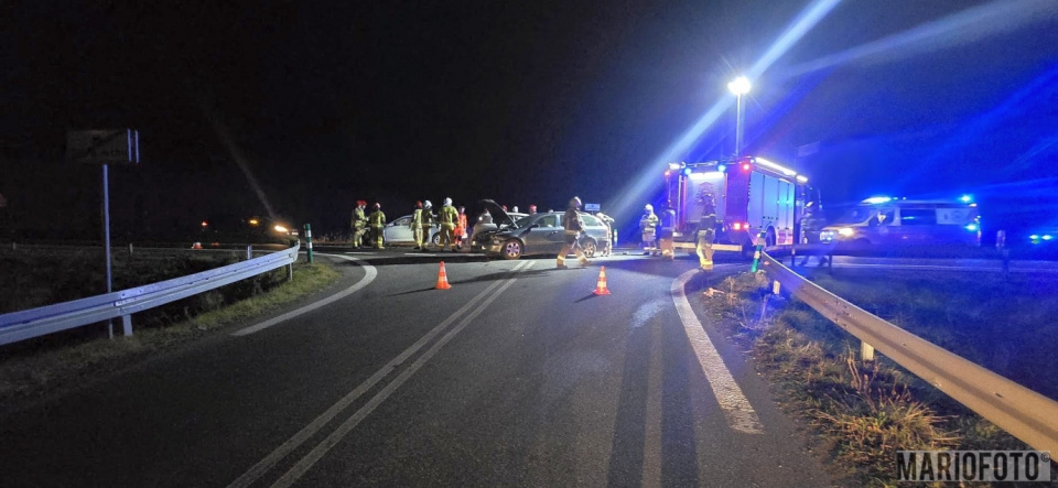 Kolizja na obwodnicy północnej w Opolu [fot. Mario]