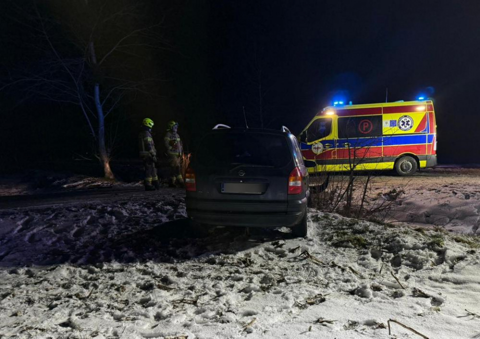 Nocną podróż po alkoholu zakończył w polu [fot. mat. KPP w Brzegu]