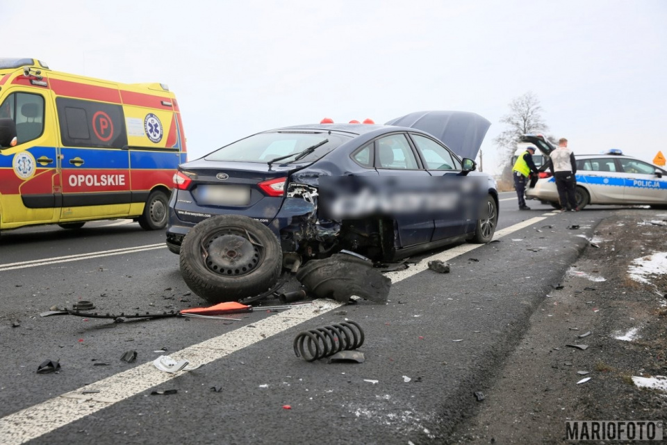 Wypadek na obwodnicy Opola fot. Mario