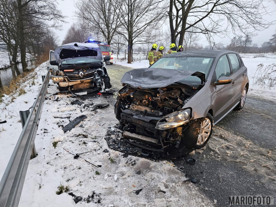 Wypadek koło Murowa fot. Mario