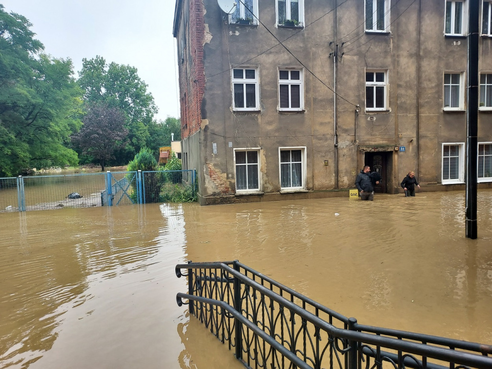 Wrześniowa powódź w Prudniku [fot. J. Poniatyszyn]