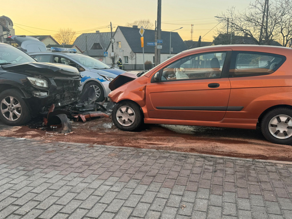 Wypadek w Dobrzeniu Wielkim fot. Mario