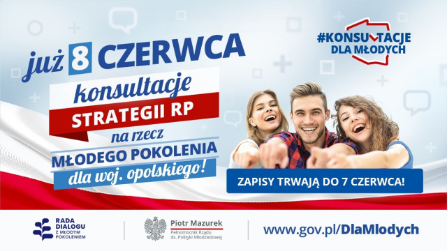 Konsultacje Strategii RP na rzecz Młodego Pokolenia dla województwa opolskiego - zapisy trwają do 7 czerwca