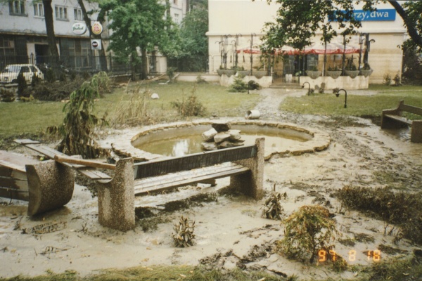 Radio Opole po powodzi w 1997 r. © (fot. Zdjęcia z archiwum Radia Opole)