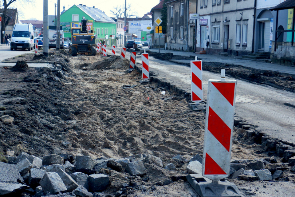 Remont ulicy Opolskiej Krapkowice [fot. Marcin Boczek]