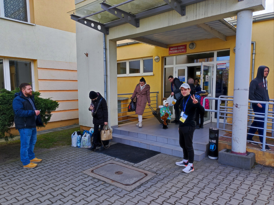 Punkt recepcyjny dla uchodźców w Opolu (DS Sokrates) [fot. Maciej Marciński]