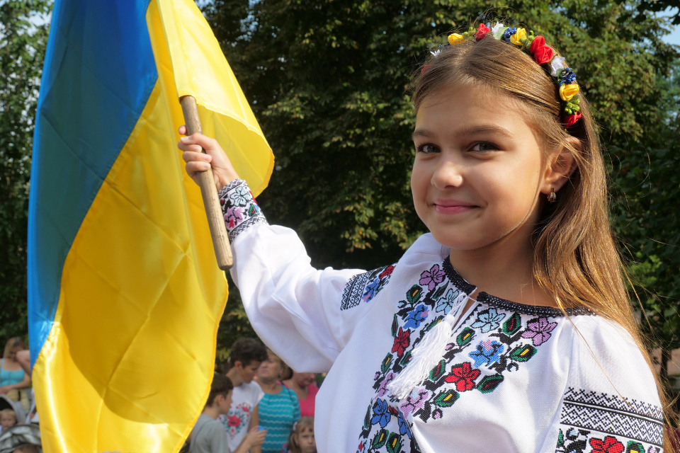 Obchody Ukraińskiego Dnia Niepodległości w Opolu [fot. Maciej Marciński]