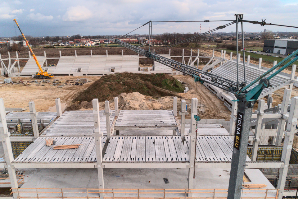 Budowa stadionu miejskiego w Opolu [fot. Maciej Marciński]