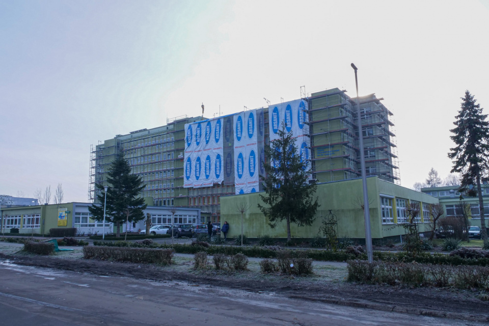 Wojewódzki Szpital Specjalistyczny w Opolu w trakcie remontu [fot. Adam Dubiński]