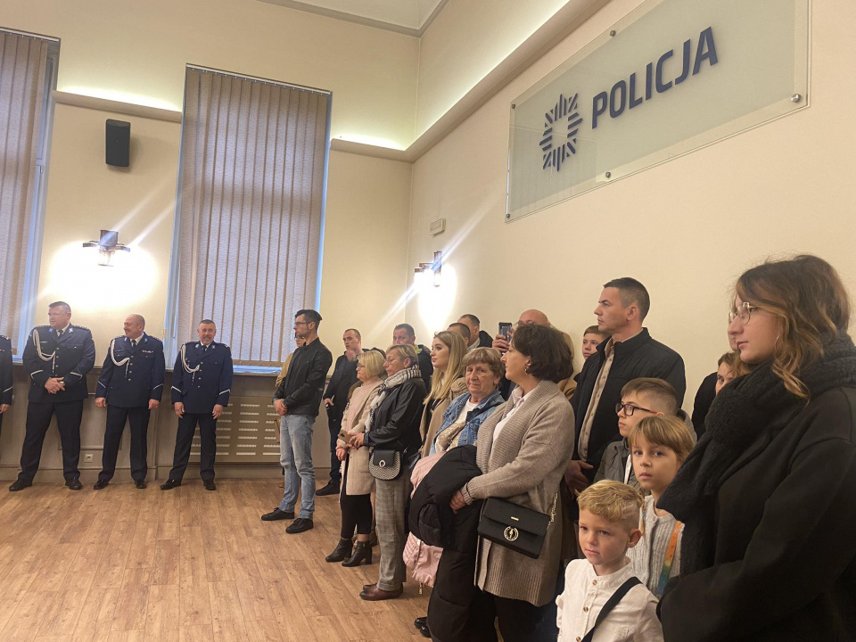 Ślubowanie nowych policjantów w Komendzie Wojewódzkiej Policji w Opolu [fot. Wiktoria Kramczyńska]