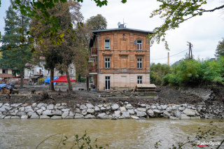 Głuchołazy po powodzi - część zdrojowa miasta (11.10.2024) [fot. Adam Dubiński]