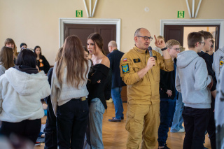 Warsztaty z pierwszej pomocy w Zespole Szkół Zawodowych im. Stanisława Staszica w Opolu [fot. Marcin Boczek]